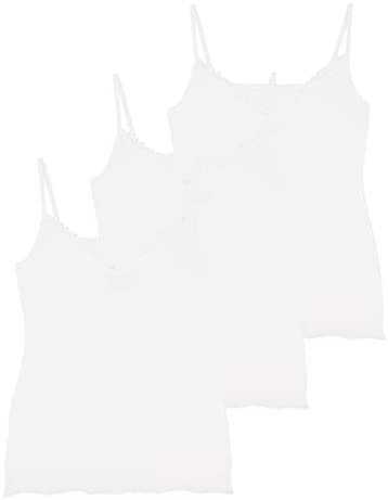 Women's Lace Cotton Lyocell V-Neck Camisole 3-Pack