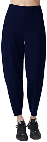 Women's Casual High Waisted Tapered Pants Athletic Running Yoga Joggers Travel Work Leggings with Pockets