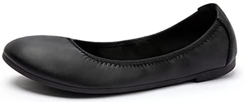 katliu Women Comfort Flats Round Toe Ballet Flats Slip on Walking Flat Shoes