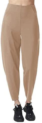 Women's Casual High Waisted Tapered Pants Athletic Running Yoga Joggers Travel Work Leggings with Pockets