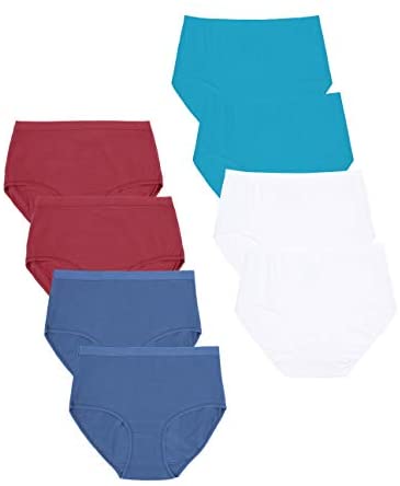 Women's 8-Pack Basic Briefs Cotton Panties Underwear
