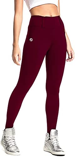 Women's Casual High Waist Stretch Comfy Skinny Pants with Pockets Solid Color Slim Fit Belt Loop Leggings