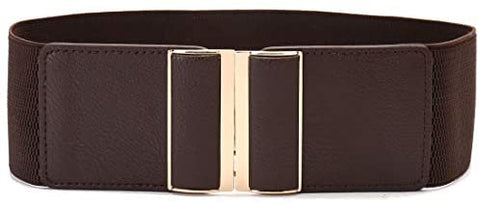 Beltox Womens 3" Wide Belt Elastic Stretch Cinch Waistband Lady Cummerband