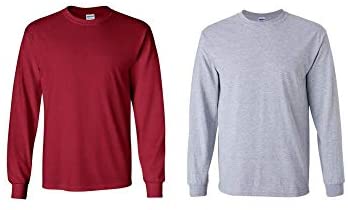 Gildan Heavy Cotton 100% Cotton Long Sleeve T-Shirt.