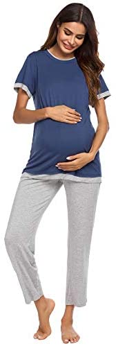 Women's Nursing Pregnancy Breastfeeding Loungewear Set