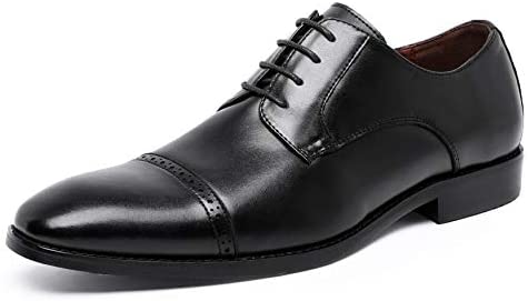 Classic Oxford Dress Shoes Mens Formal Business Lace-up Full Grain Leather Shoes for Men