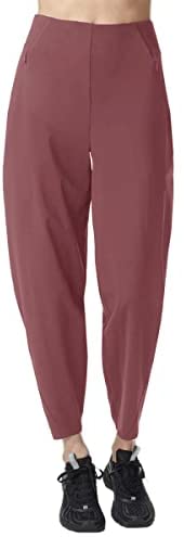 Women's Casual High Waisted Tapered Pants Athletic Running Yoga Joggers Travel Work Leggings with Pockets