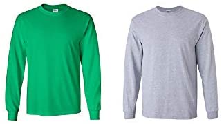 Gildan Heavy Cotton 100% Cotton Long Sleeve T-Shirt.