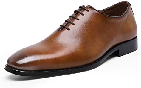 Classic Oxford Dress Shoes Mens Formal Business Lace-up Full Grain Leather Shoes for Men