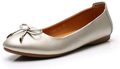 VenusCelia Women's Bowknot Ballet Dance Flat Shoe
