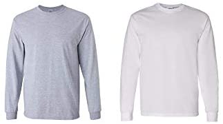 Gildan Heavy Cotton 100% Cotton Long Sleeve T-Shirt.