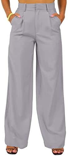 GAMISOTE Womens Wide Leg Dress Pants High Waisted Work Business Casual Flowy Trousers