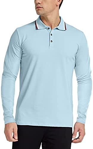 Men's Polo Shirt Long/Short Sleeve Casual Slim-fit Cotton Tee Top