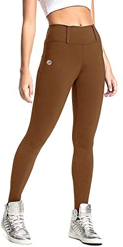 Women's Casual High Waist Stretch Comfy Skinny Pants with Pockets Solid Color Slim Fit Belt Loop Leggings