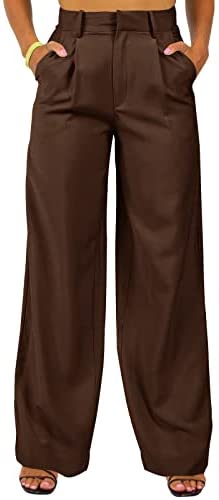 GAMISOTE Womens Wide Leg Dress Pants High Waisted Work Business Casual Flowy Trousers