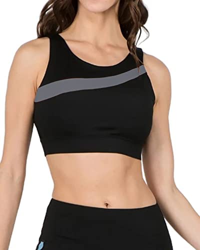Women's Low Impact Breathable Stretchy Padded Sports Bra Workout Fitness Running Yoga Tanks