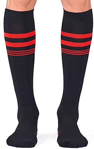 CS CELERSPORT 2 Pack Soccer Socks for Youth Kids, Men and Women Athletic Baseball Softball Football Socks