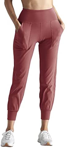 Womens High Waisted Joggers with Pockets Tummy Control Yoga Pants Athletic Workout Running Pants