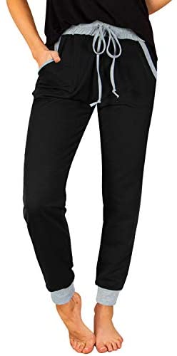Womens Joggers Sweatpants Drawstrings High Waisted Yoga Jogger Pants