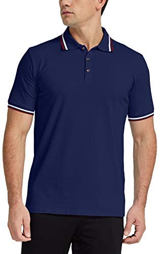 Men's Polo Shirt Long/Short Sleeve Casual Slim-fit Cotton Tee Top