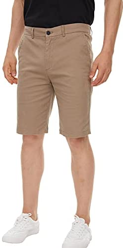 Men's Khaki Shorts Slim Fit Chino Shorts 9 inch Inseam