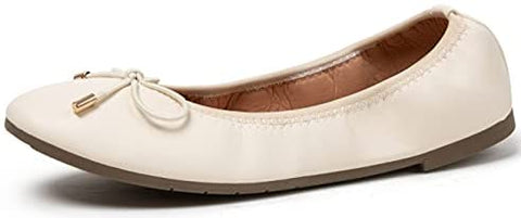 katliu Women Comfort Flats Round Toe Ballet Flats Slip on Walking Flat Shoes