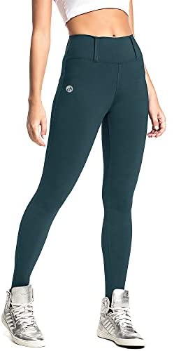 Women's Casual High Waist Stretch Comfy Skinny Pants with Pockets Solid Color Slim Fit Belt Loop Leggings