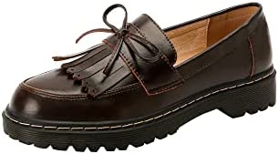 KANGFEINI Women's Classic Fashion Tassel Oxford Moccasin Casual Flats