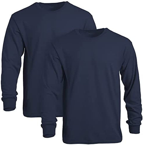 Gildan Men's DryBlend Long Sleeve T-Shirt, Style G8400, 2-Pack