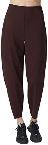 Women's Casual High Waisted Tapered Pants Athletic Running Yoga Joggers Travel Work Leggings with Pockets