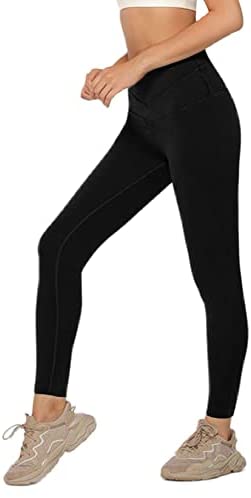 Women's High Waisted Workout Yoga Pants Tummy Control Stretch Skinny Gym Running Legging with Hidden Pocket