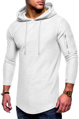 Men's Hoodies Sweatshirts Lightweight Gym Workout Long Sleeve Athletic Hoody