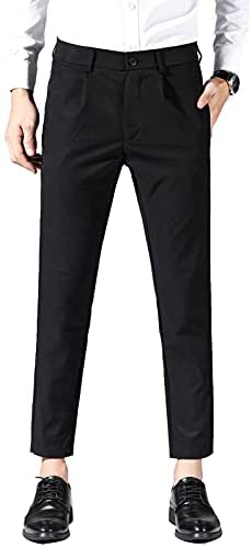 Men's Cropped Slim PantSuit Pants for Men