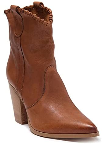 Womens Chunky Block Heel Ankle Boots Faux Leather Pointed Toe Booties High Top Comfortable Solid Shoes