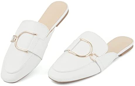 MUSSHOE Mules for Women Flats Comfortable Slip on Women Mules Shoes