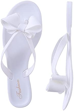 Tale Women Ribbon Bow Sandals Flip Flop Narrow