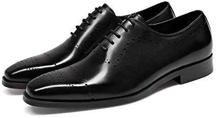 GIFENNSE Men's Dress Shoes Genuine Leather Business Oxford Formal Wedding for Men
