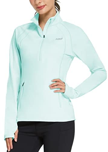 Women's Thermal Fleece Half Zip Running Pullover