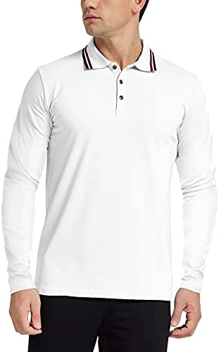 Men's Polo Shirt Long/Short Sleeve Casual Slim-fit Cotton Tee Top