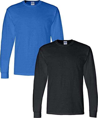 Gildan Men's DryBlend Long Sleeve T-Shirt, Style G8400, 2-Pack