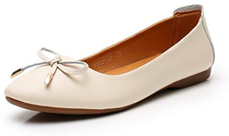 VenusCelia Women's Bowknot Ballet Dance Flat Shoe