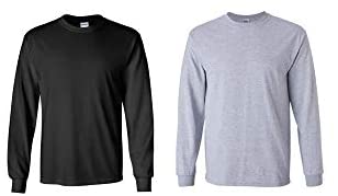 Gildan Heavy Cotton 100% Cotton Long Sleeve T-Shirt.