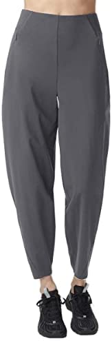 Women's Casual High Waisted Tapered Pants Athletic Running Yoga Joggers Travel Work Leggings with Pockets