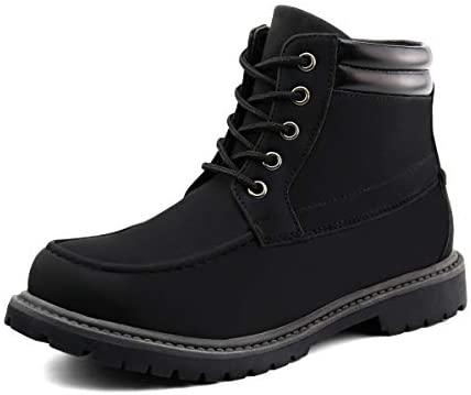 Kids Ankle Snow Work Boots Boys Girls Outdoor Lace-up Hiking Shoes