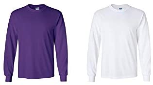 Gildan Heavy Cotton 100% Cotton Long Sleeve T-Shirt.