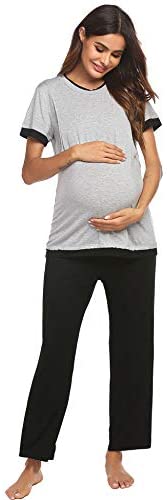 Women's Nursing Pregnancy Breastfeeding Loungewear Set