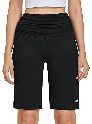 10” Long Bermuda Stretchy  Shorts for Women