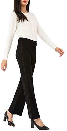 Womens Bootcut Dress Pants Stretch with Side Stripe Wide Leg