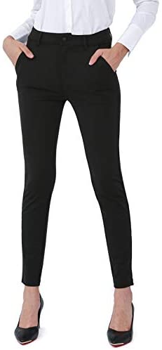 Dress Pants for Women Business Casual Stretch Skinny Work Pants with Pockets