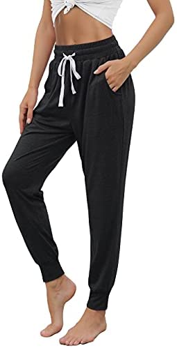 Yoga Pants Womens Sweatpants Loose Fit High Waisted Workout Joggers Pants Lounge Pants with Pockets
